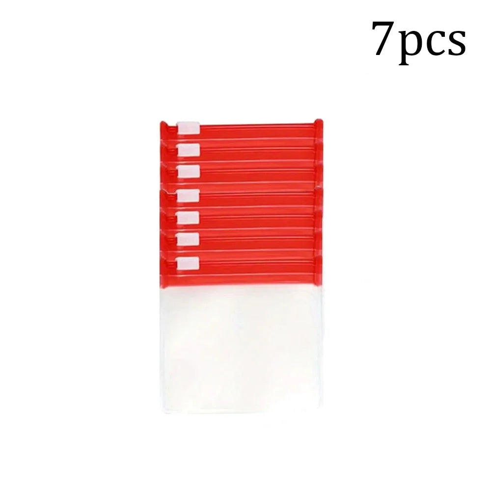 7pcs Pill Pouch Bags，Reusable Zippered Pill Pouch Set， Medicine Organizer 7 Colors Self Sealing, Translucent Medicine Bags Trave
