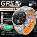 T-Rex 3 Built-in Dual-band GPS Smart Watch Men Smartwatch Compass Altimeter Barometric 5ATM IP69K Waterproof AMOLED HD Watches