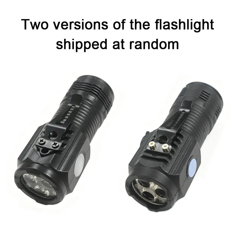 New Ultra Powerful Flashlight 3 Core LED Mini Tactical Flashlight Rechargeable High Power LED Torch Metal Pen Clip Hand Lamp