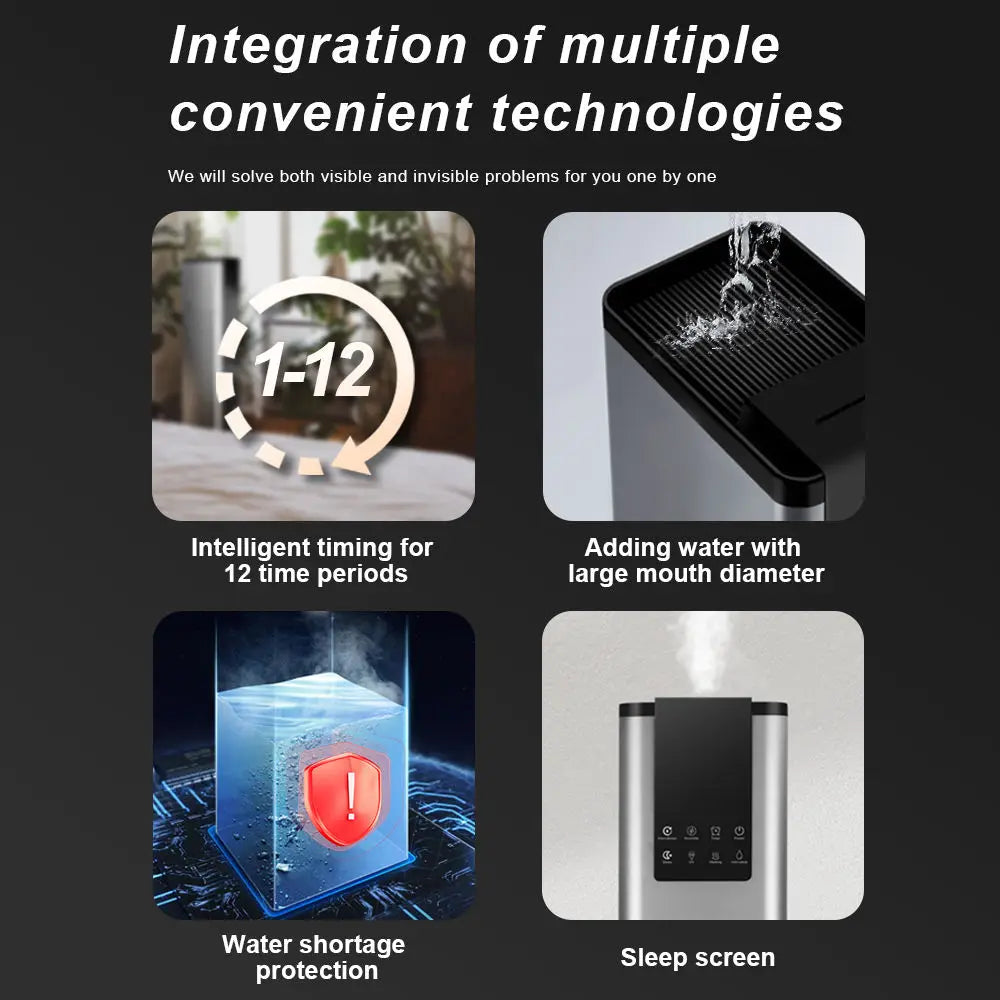 13L Hot Fog New Floor Air Humidifier Large-capacity Disinfection of Pregnant Women and Babies in Household Quiet Bedroom