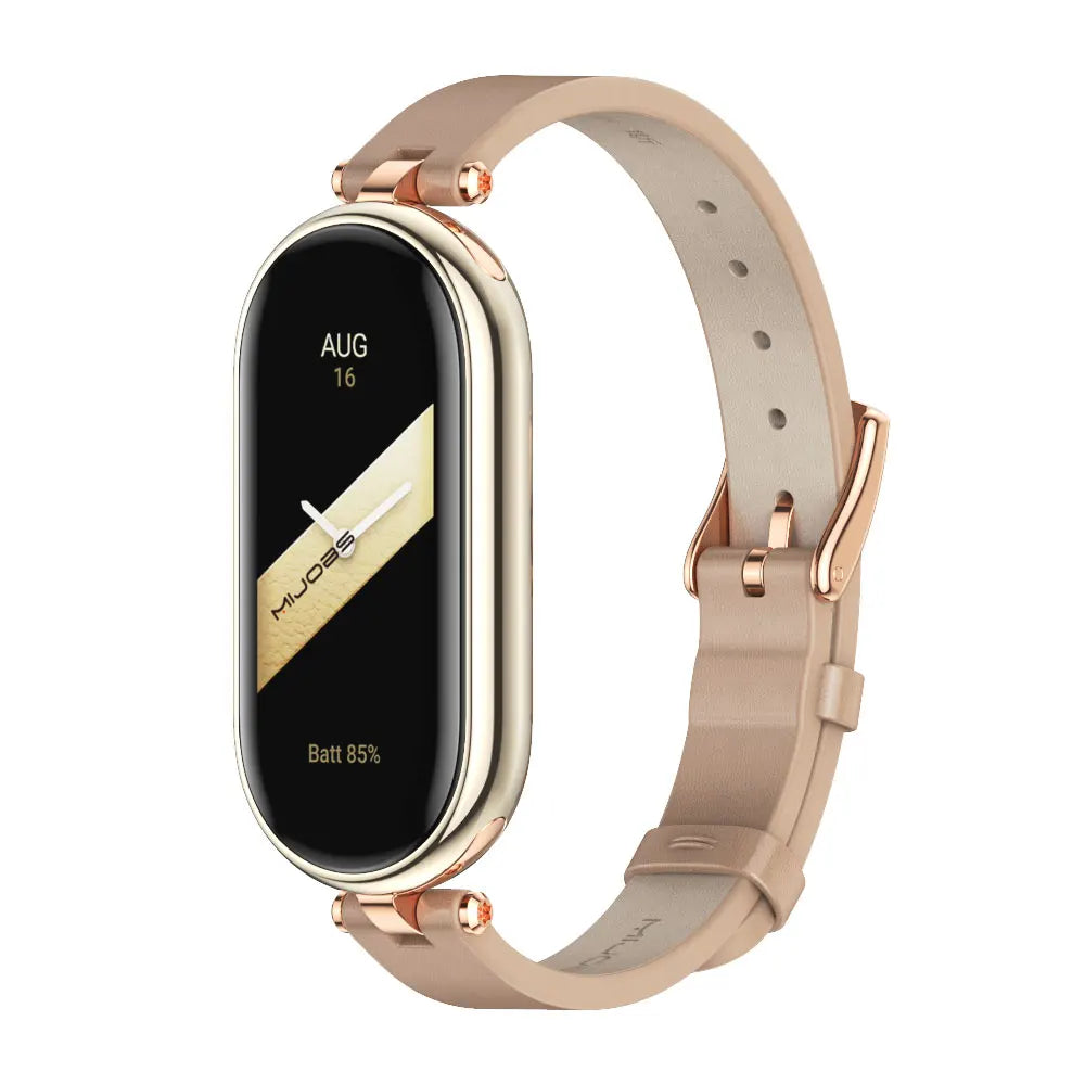 Strap for Mi Band 10 9 8 7 6 5 Watchband for Xiao mi Smart Band 9 Strap for Mi Band 8 Leather Wristband For Mi Band 7 Correa