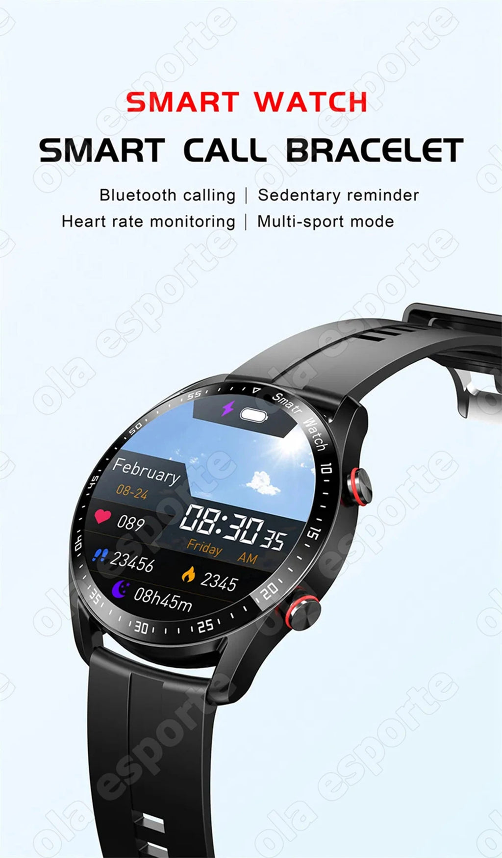 ECG+PPG Bluetooth Call Smart Watch Men Laser Health Blood Pressure Fitnes Sports Watches Man Sports Waterproof Smartwatch+Box