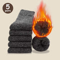 3/5 Pairs Of Thick Woolen Socks For Men, Autumn And Winter Stockings, Towels To Keep Winter Warm, Crew Socks, Christmas Gift
