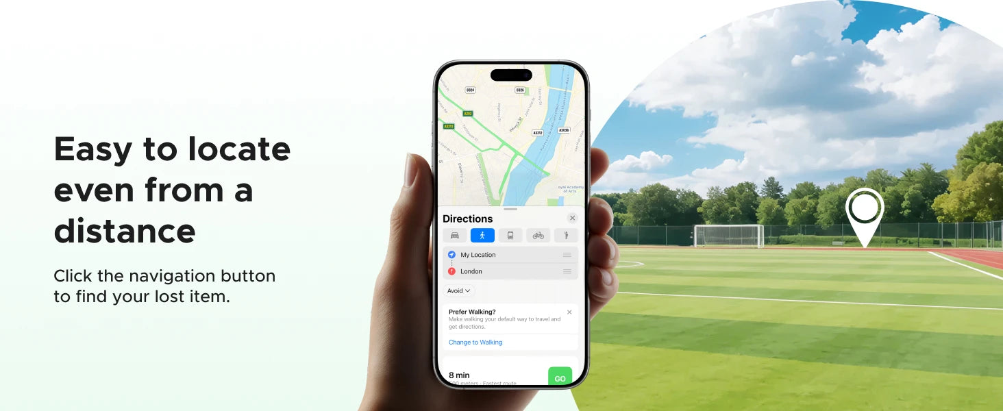 【Soccer-Shaped Design】UGREEN FineTrack Smart Finder Tracker for iOS Apple Find My | 5-Year Battery Life | IP68 Waterproof
