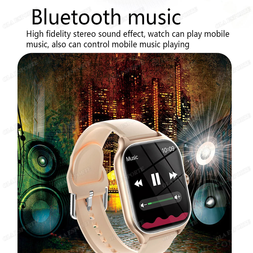 New Smart Watch 2.01'' HD Display Bluetooth Call Health Monitor Sports Mode GPS Track Smartwatch Men Women For Android IOS HT30