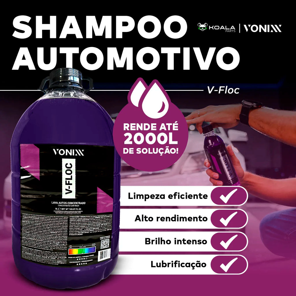 V-floc 5L Vonixx Super Concentrated Neutral Automotive Shampoo