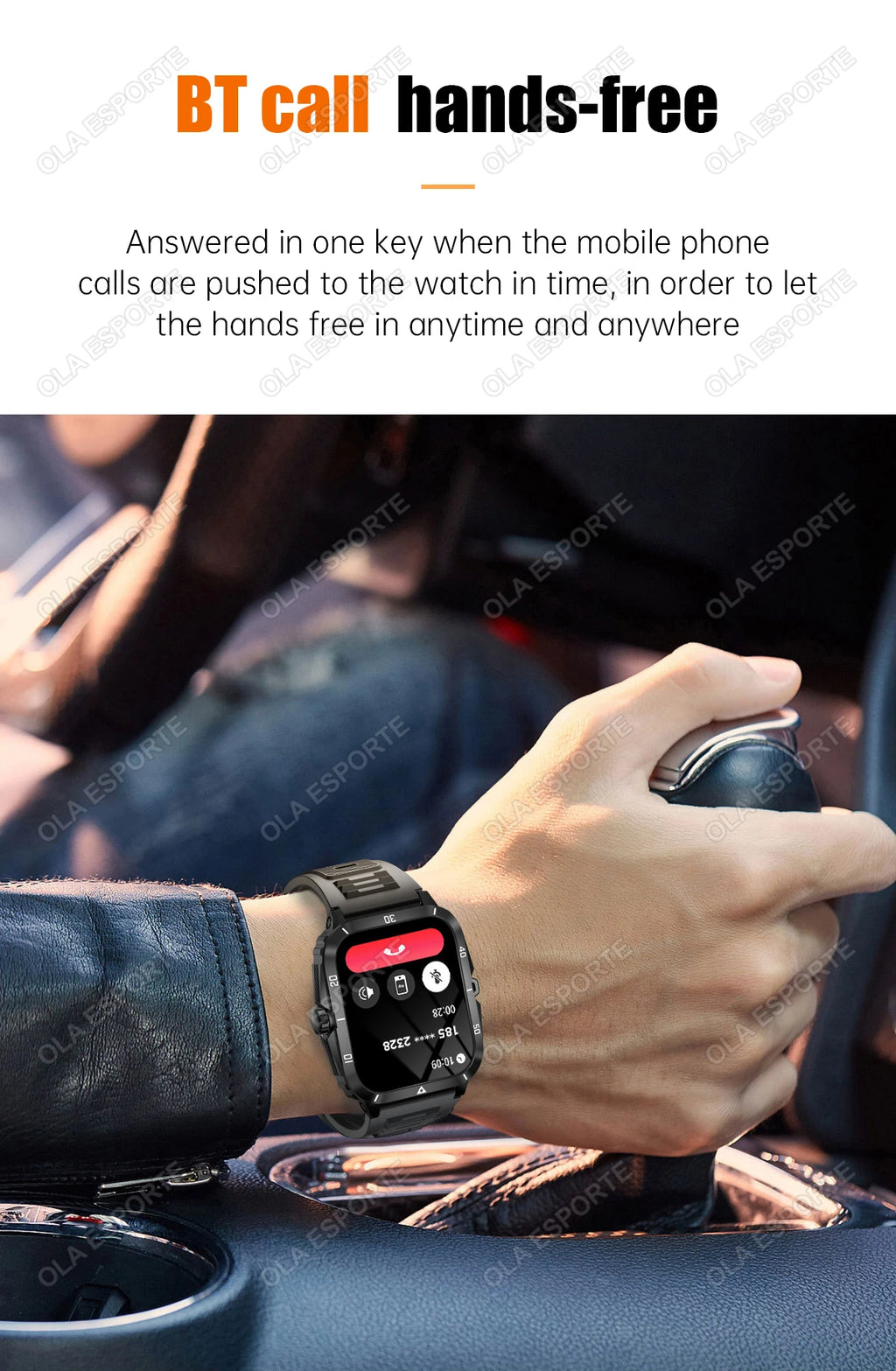 2025 Outdoor Military Watch 1.96" Smartwatch Men Bluetooth Calls Health Monitoring Smart Watch Sport Fitness Watches For Android