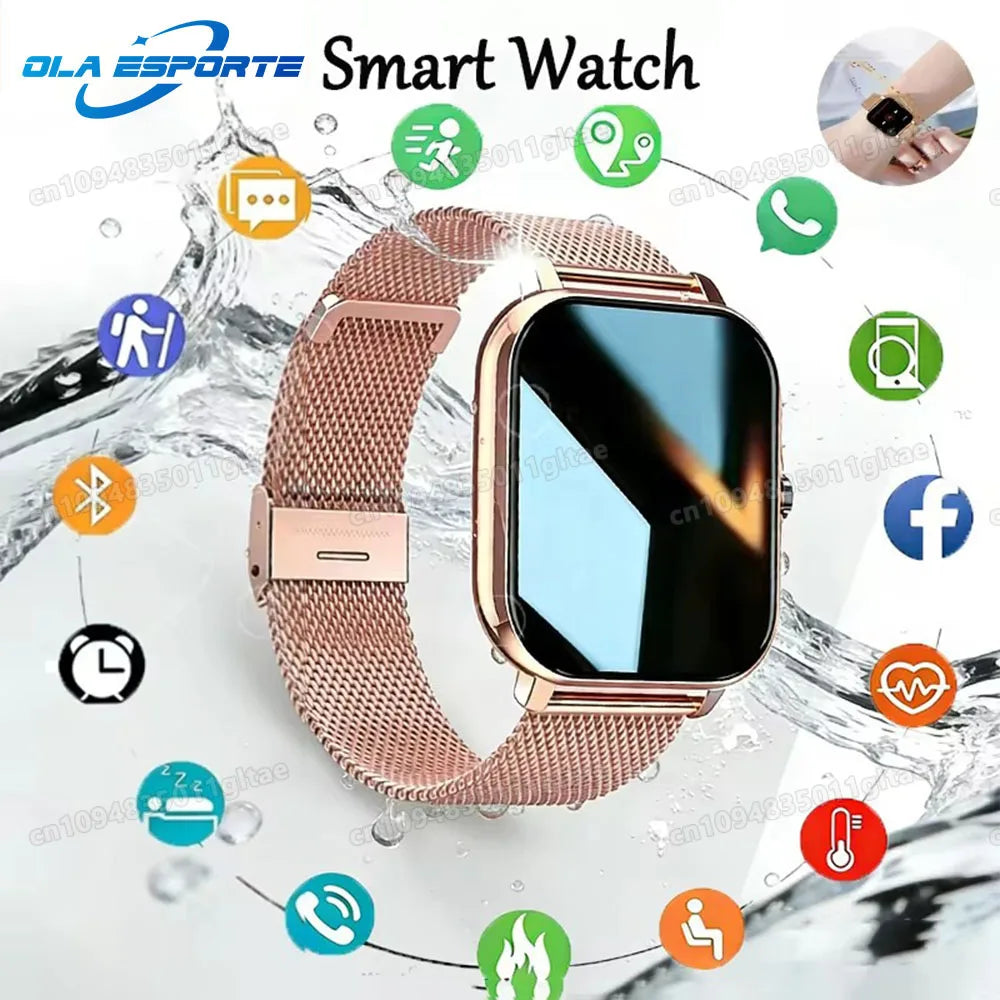 2026 New Smart Watch Android Phone 1.44''Inch Color Screen Bluetooth Call Blood Oxygen/Pressure Monitoring Smart Watch Women Men