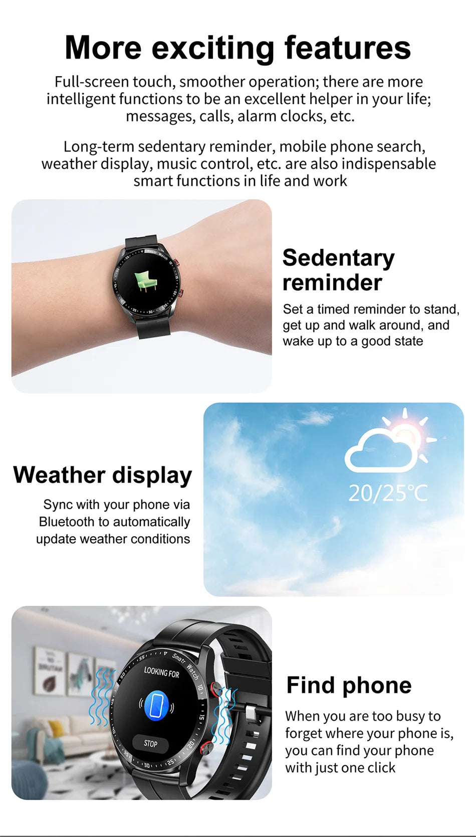 Sports Smart Watch Men Women HD Screen ECG+PPG Bluetooth Call GPS Tracker Heart Rate Monitor IP68 Waterproof SmartWatch 2026 New