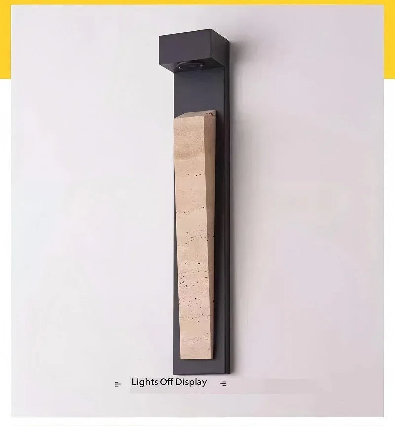 Modern Luxury Yellow Cave Stone Wall Lamp Outdoor Waterproof Wall Lamp Villa Living Room Bedroom Corridor Exterior Wall Lighting