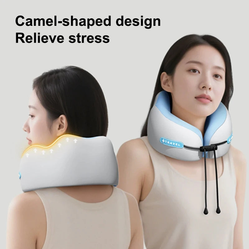 1Pc/Set Travel Memory Cotton U-shaped Pillow - Soft Washable Portable Neck Support for Airplane Spine Care & Travel Rest