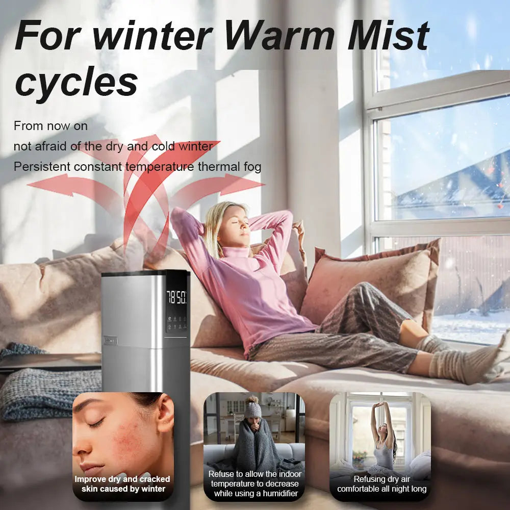 13L Hot Fog New Floor Air Humidifier Large-capacity Disinfection of Pregnant Women and Babies in Household Quiet Bedroom