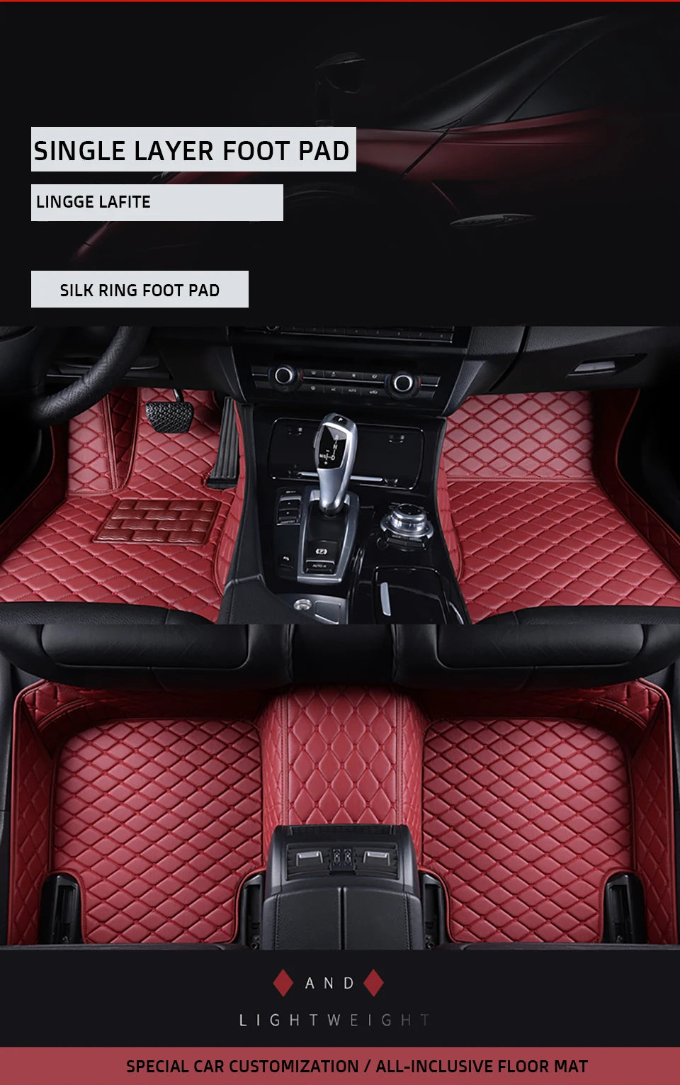 YOGOOGE Custom Car Floor Mats For Suzuki Ignis 2015-2023 Auto Carpets Foot Coche Accessorie