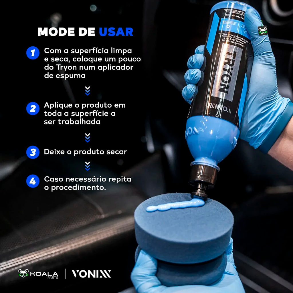 Restorer Auto Revitalizer Tryon 3 in 1 Plastic Rubber 500ml Vonixx