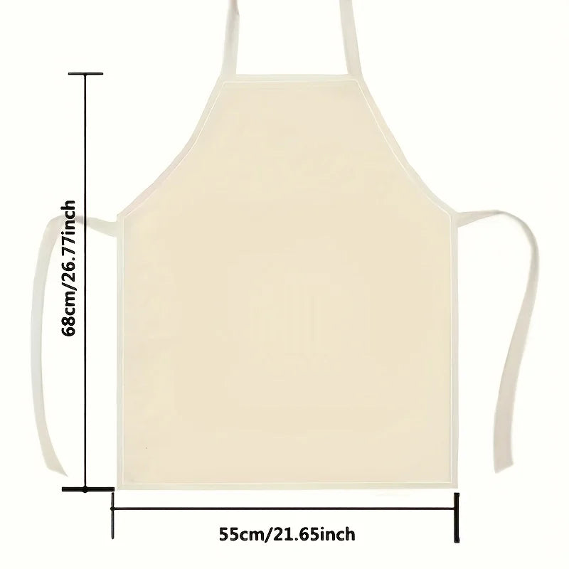 Peter Rabbit Apron Women Kids Kitchen Cooking Baking Chef Linen Cotton Pinafore With Pockets Cartoon Animal Print For Home Party