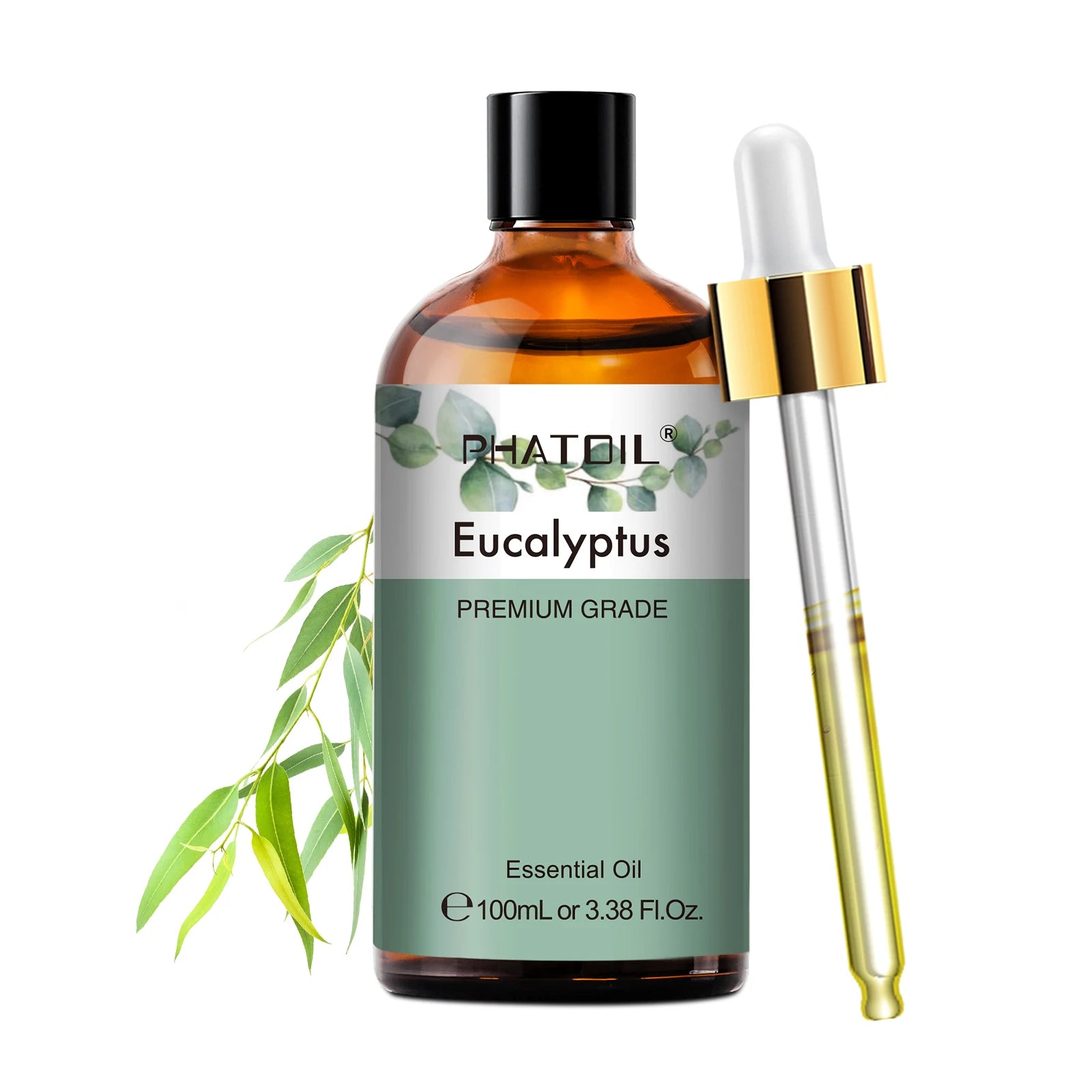 PHATOIL 100ml Pure Essential Oil Rose Lemon Vanilla Lavender Eucalyptus Aromatherapy Essential Oils For Diffuser Candle Making