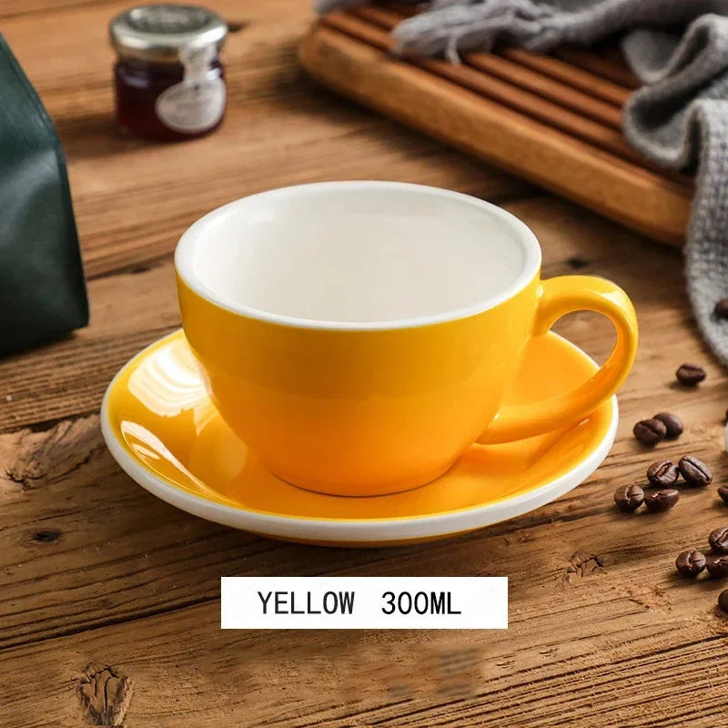 300ml Ceramic Breakfast Milk Cup American Coffee mug Set Afternoon Tea Cups Ceramic Water Cup tea mug coffee cup