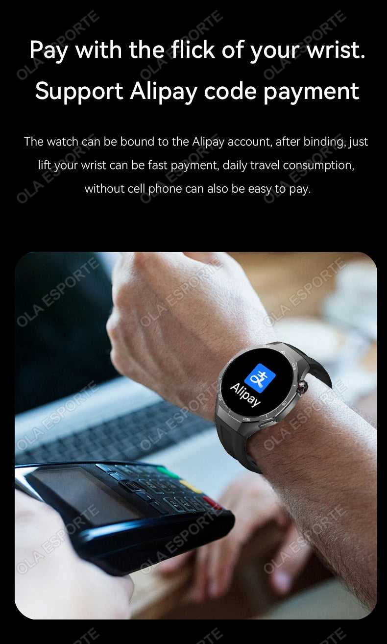 2026 Watch 5 Pro GPS Track Smart Watch Men 360*360 AMOLED Screen NFC Bluetooth Call Waterproof Health Monitor Man Smartwatch Hw1