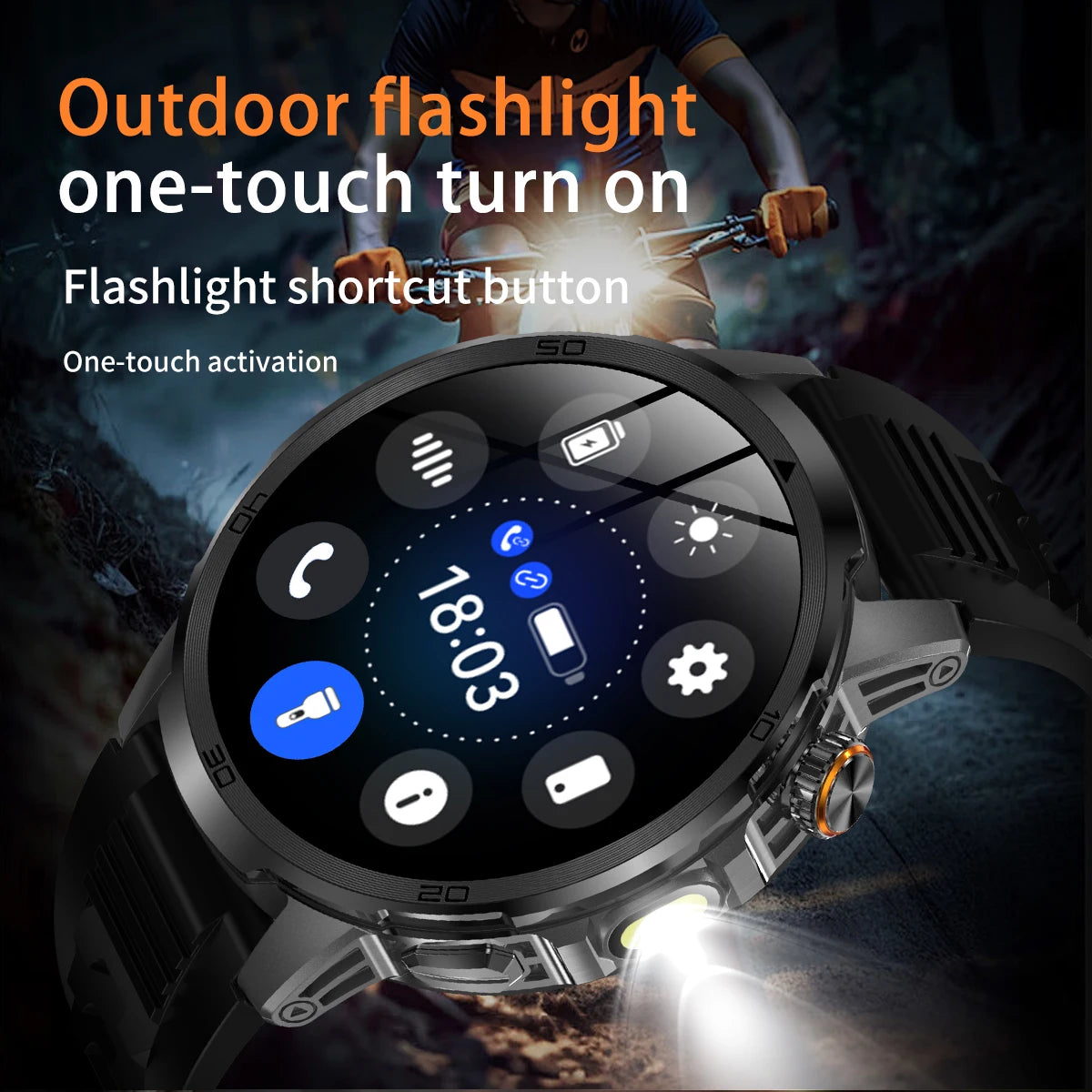 2026 Military T-Rex 3 Smart Watch Fitness Clock Men 466*466 AMOLED Screen 1000mAh Battery Flashlight Call Waterproof Smartwatchs