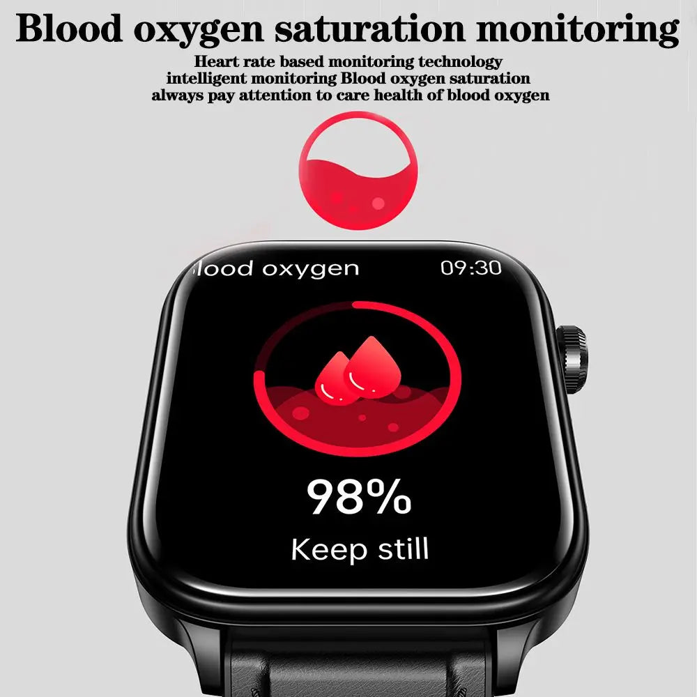 2026 New ECG+PPG Health Smartwatch Men Blood Fat Uric Acid Heart Rate Blood Pressure Bluetooth Call Waterproof Smart Watch Women