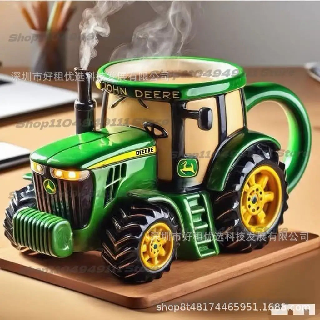 Funny Truck Coffee Cup Mug Handcrafted Durable Semi-trailer Shaped Ceramic Decorations for Men Women Truck Driver Gifts
