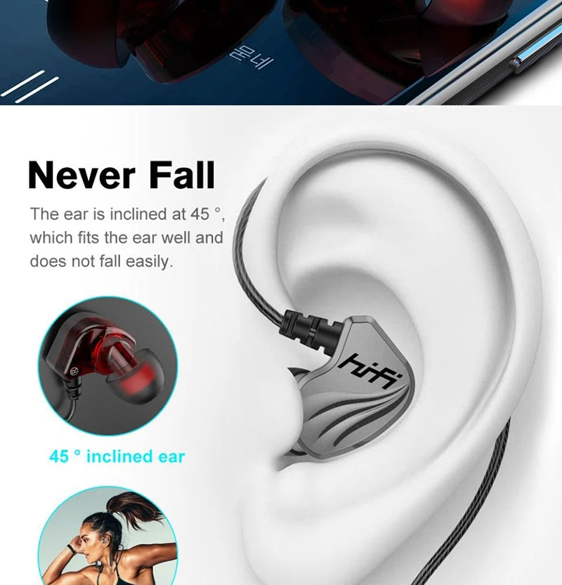 Wired Earphone 3.5mm AUX/Type C In-Ear HIFI 6D Surround Bass In-Ear Game Music Headsets With MIC For Samsung Huawei Xiaomi PC