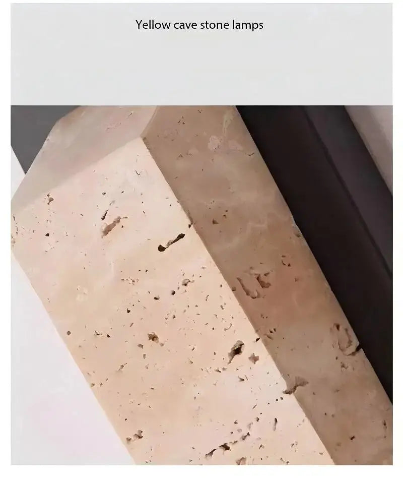 Modern Luxury Yellow Cave Stone Wall Lamp Outdoor Waterproof Wall Lamp Villa Living Room Bedroom Corridor Exterior Wall Lighting