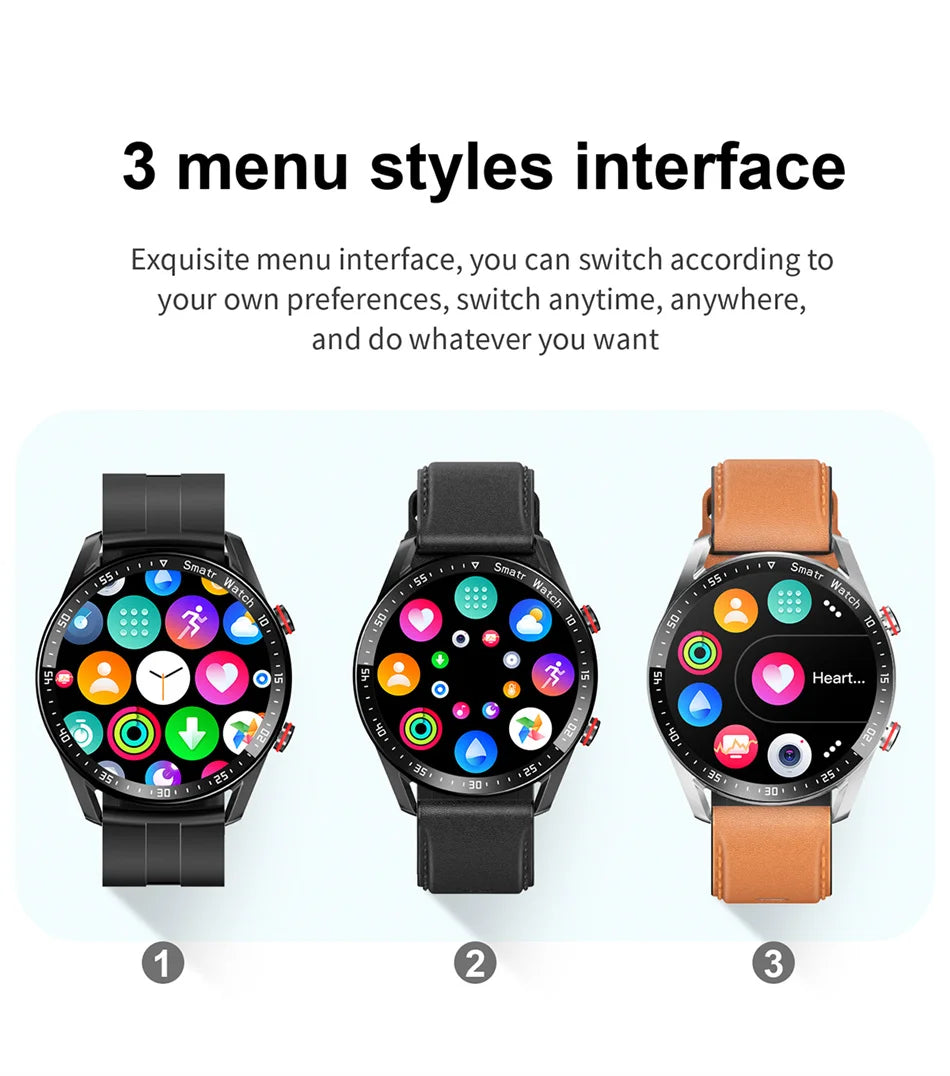Sports Smart Watch Men Women HD Screen ECG+PPG Bluetooth Call GPS Tracker Heart Rate Monitor IP68 Waterproof SmartWatch 2026 New