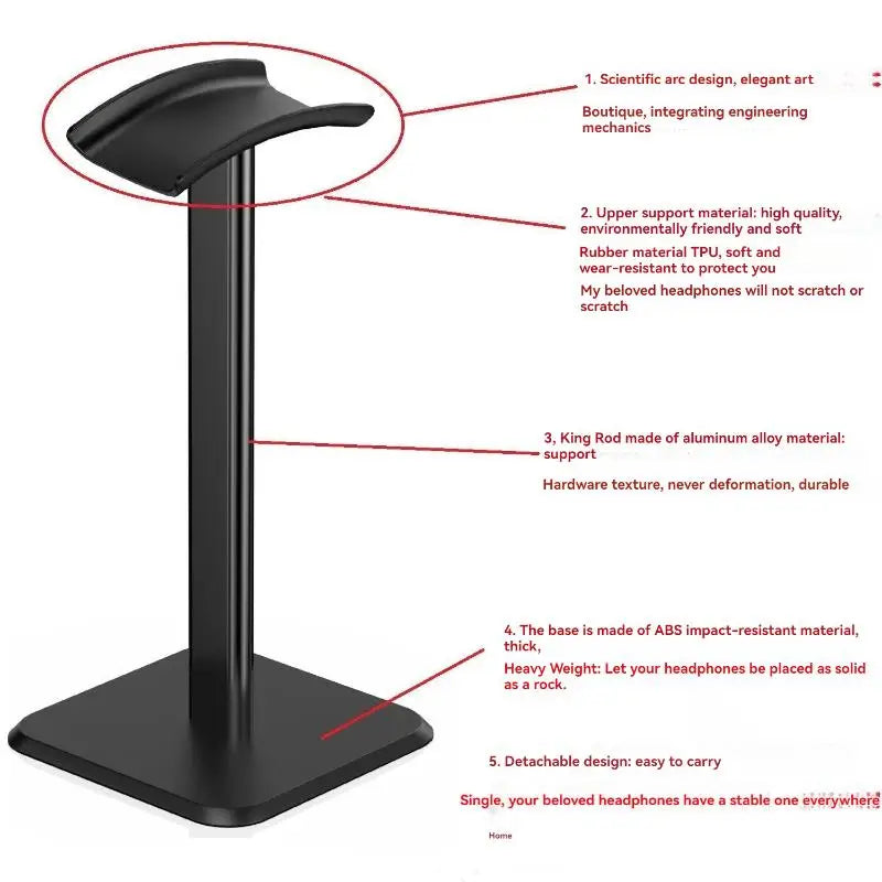 Universal Headphones Stand Hard Plastics Headset Holder For Gaming Earphone Desktop Gamepad Support Holder Desk Display Bracket