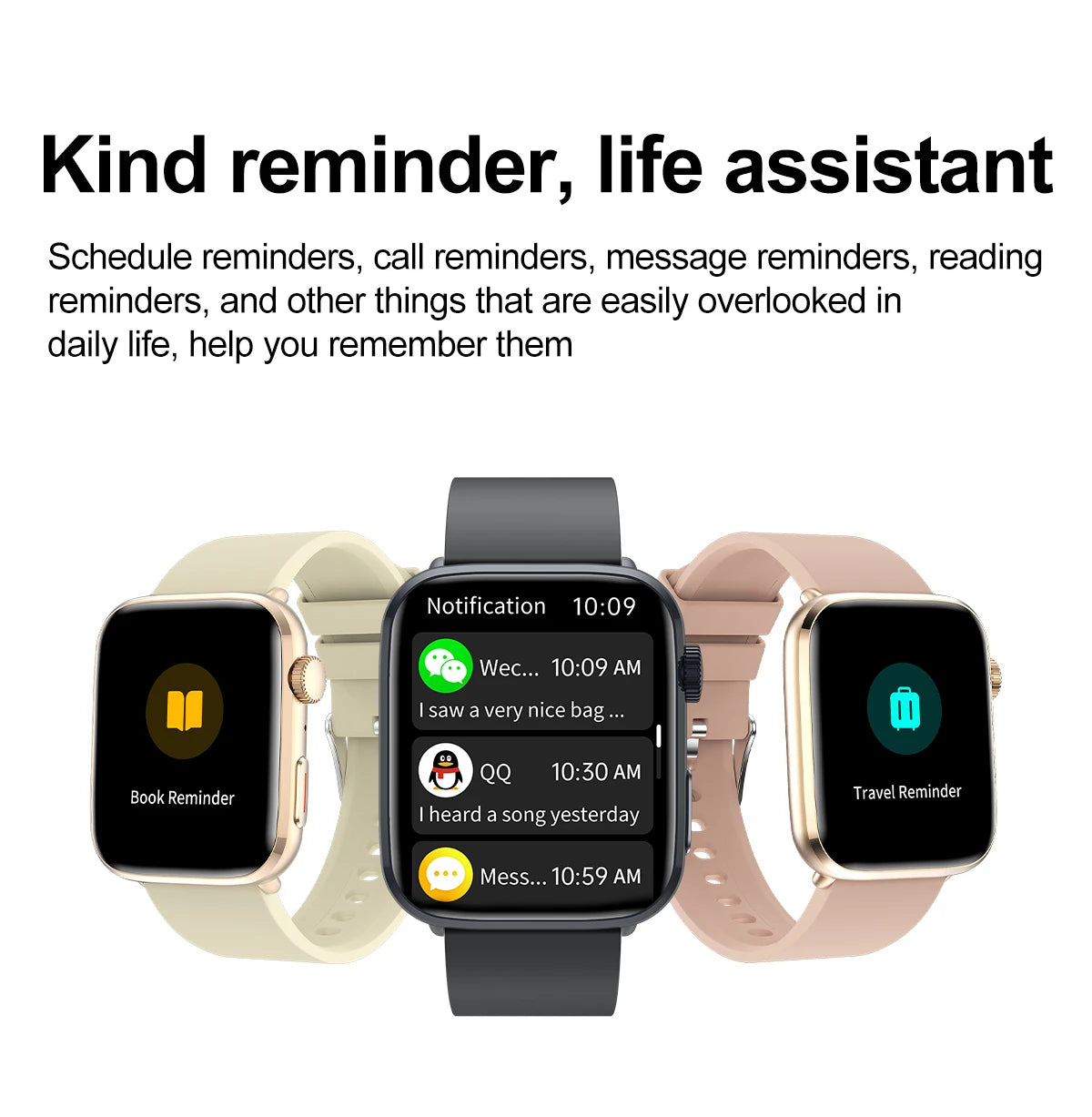 2025 New Women Men AI Smart Diagnosis Watch HRV+PPG Blood Pressure Heart Rate Health Monitor IP68 NFC Fashion Sports Smartwatchs