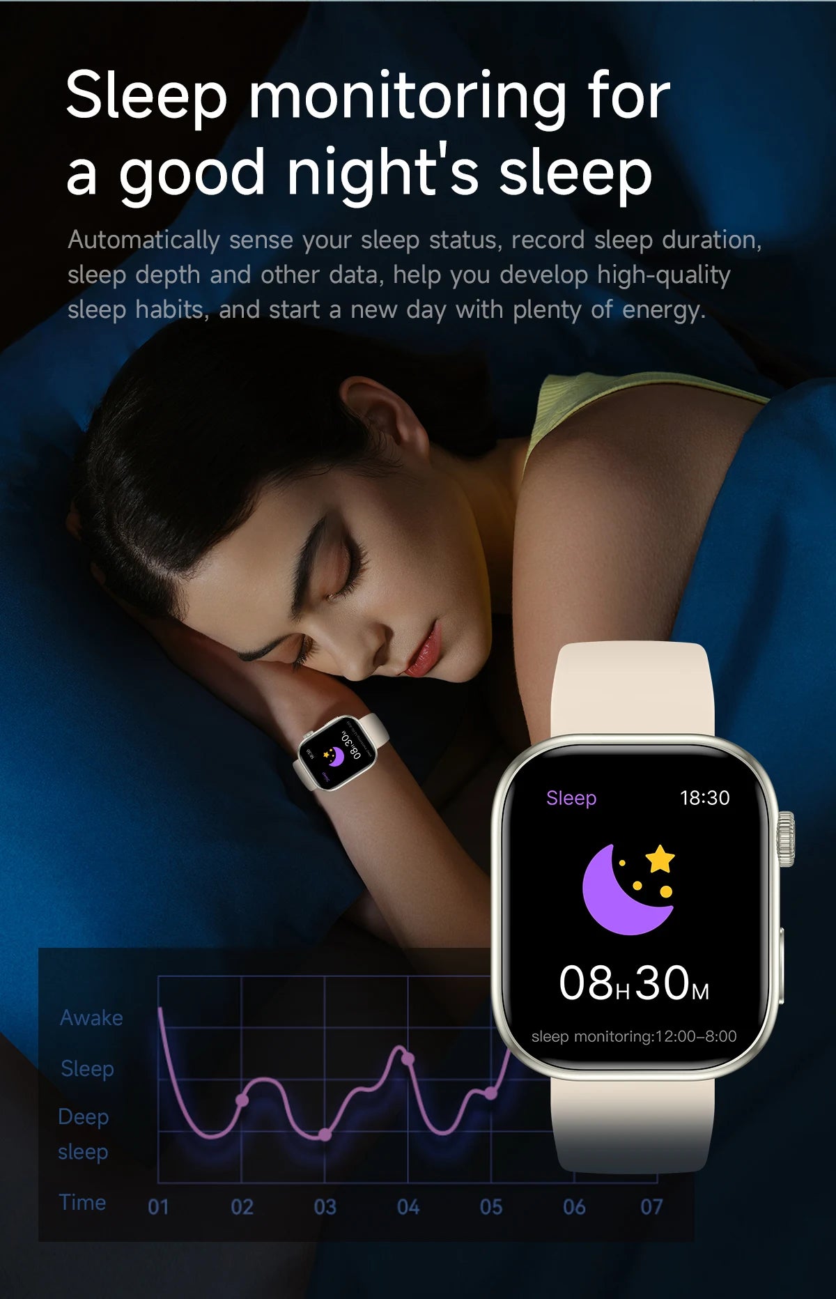 NEW Electronics Smartwatch 2.01"HD Screen Heart Rate Monitoring Bluetooth Call Multi-Sport Modes Watch for Women Men Gift Choice