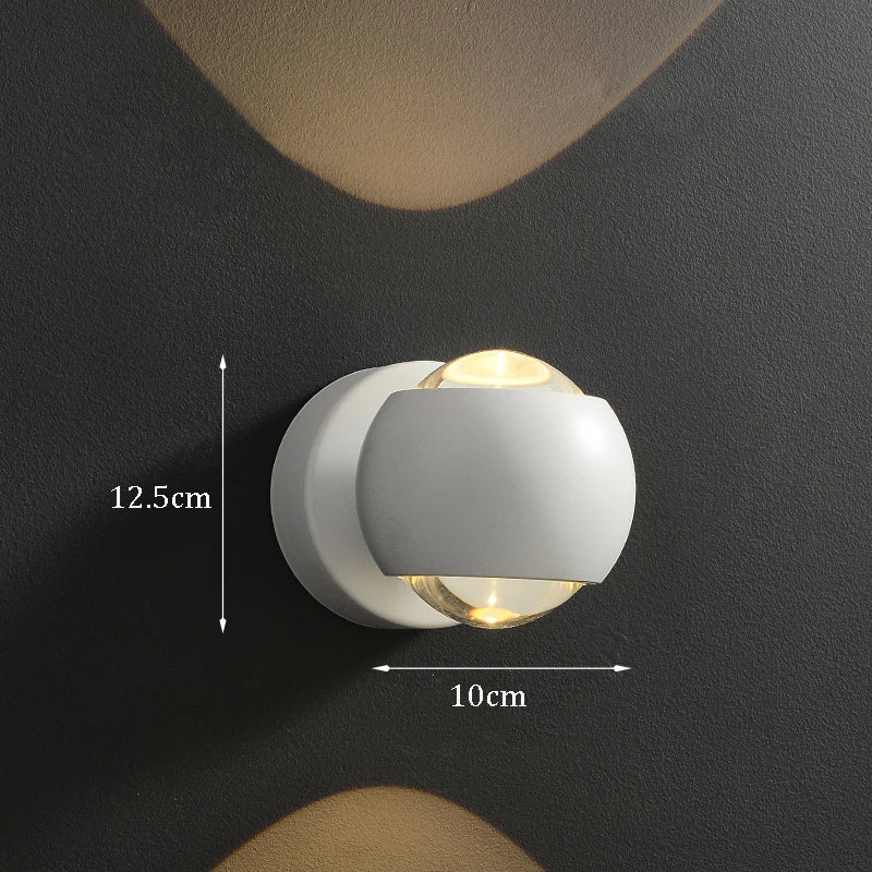 Minimalist Hallway Decor Background Wall Lamps Bedroom Bedside Wall Lights Washing Wall Sconce Up and Down Luminescence Lights
