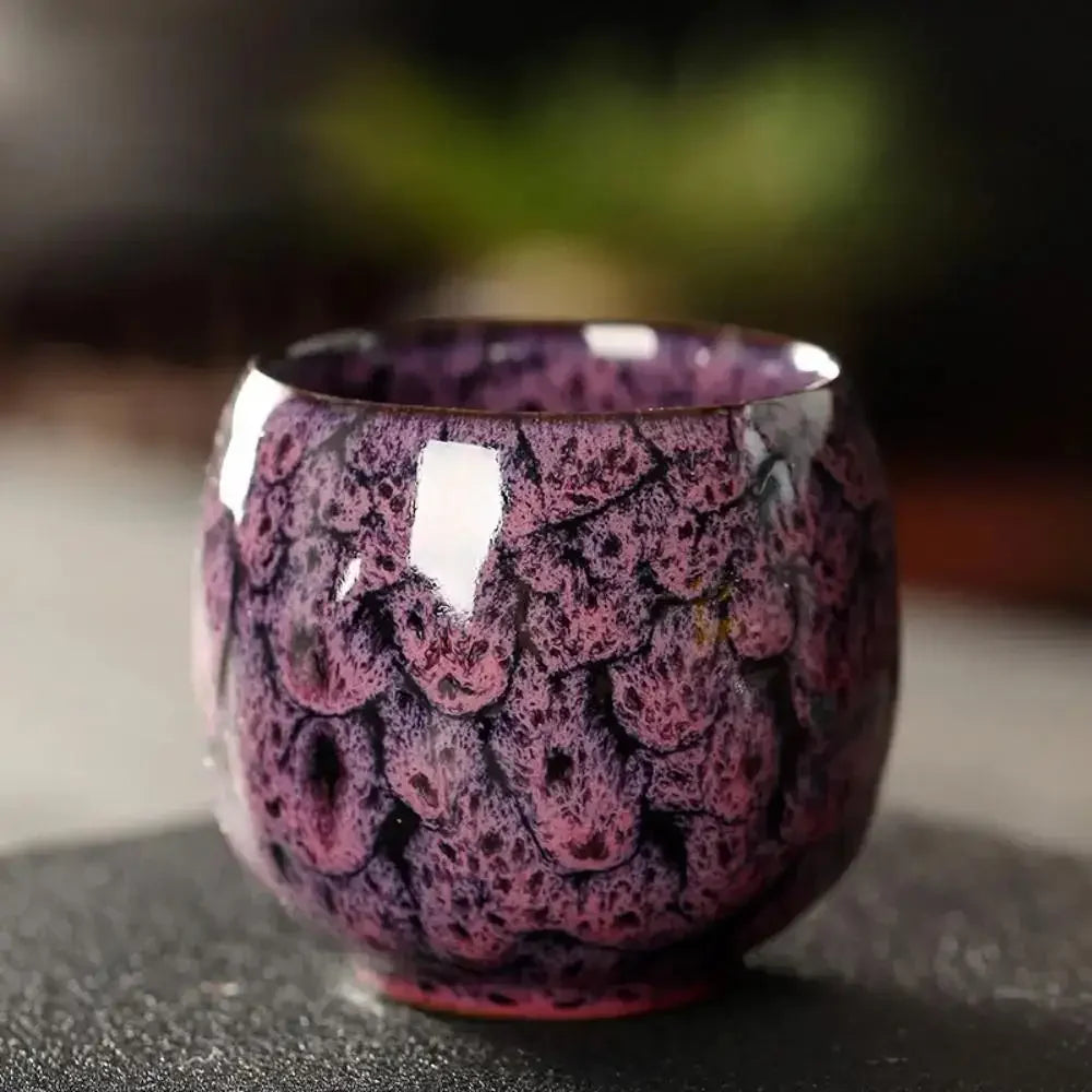 1/5pc Colorful Reactive Glaze Ceramic Coffee Mug 170ml Ceramic Espresso Tea Cup Home Office Lacquered Water Cups Drinkware
