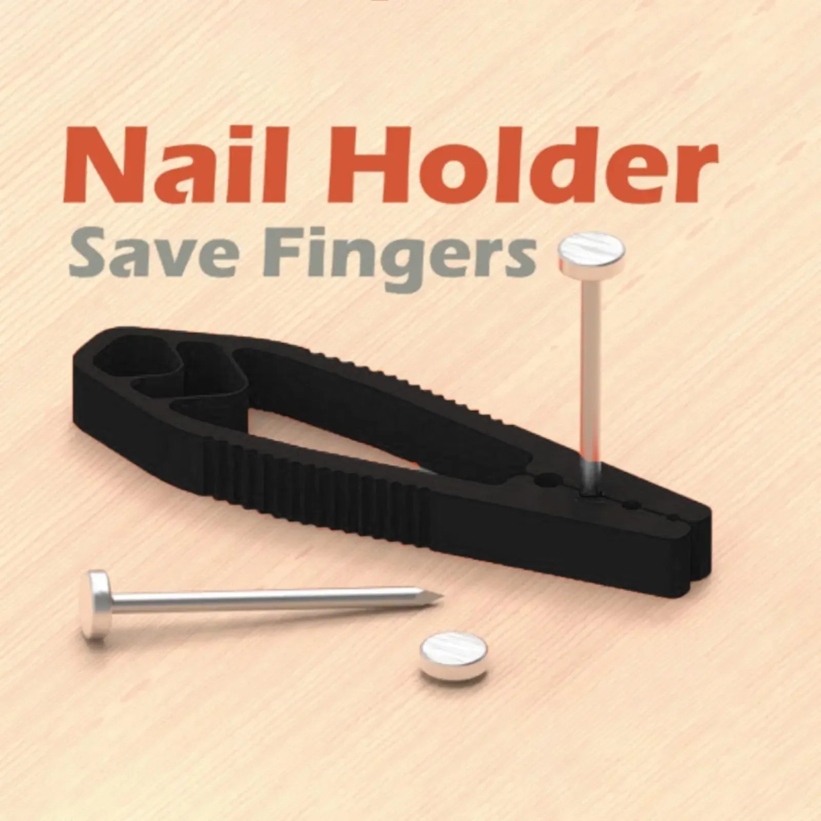 Portable Nail Fixer Tool Woodworking Nail Fixer Plastic Sliding Joint Pliers Protect Fingers for Maintenance and Woodworking