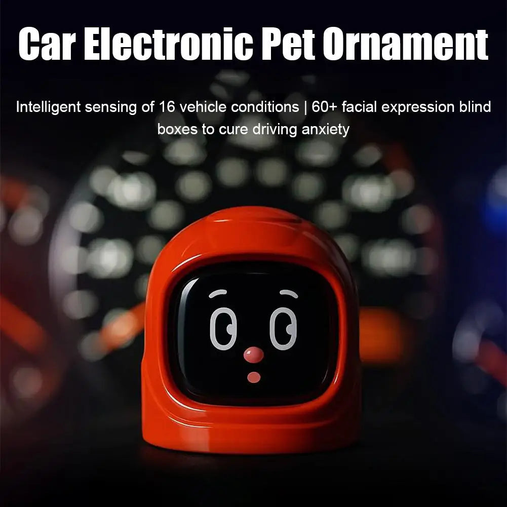 NEW Mangogo Intelligent Car Mounted Electronic Pet Ornaments With Facia Expressions Trendy Vehicle Companion Decorations Fo N1R7