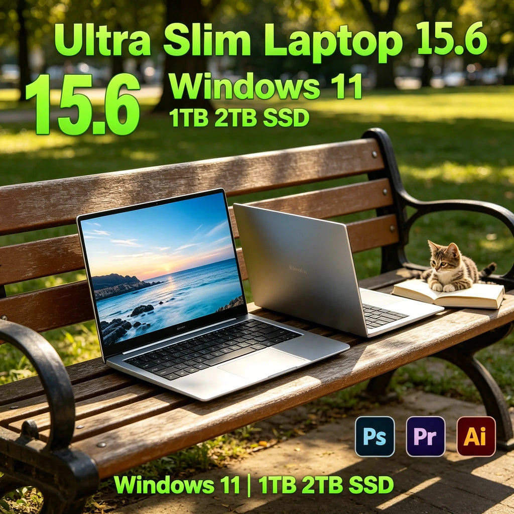 Large Screen 15.6 Inch Portable Notebook PC 6500Y Processor 32GB Big Memory 2TB High Speed SSD Home Office Laptop