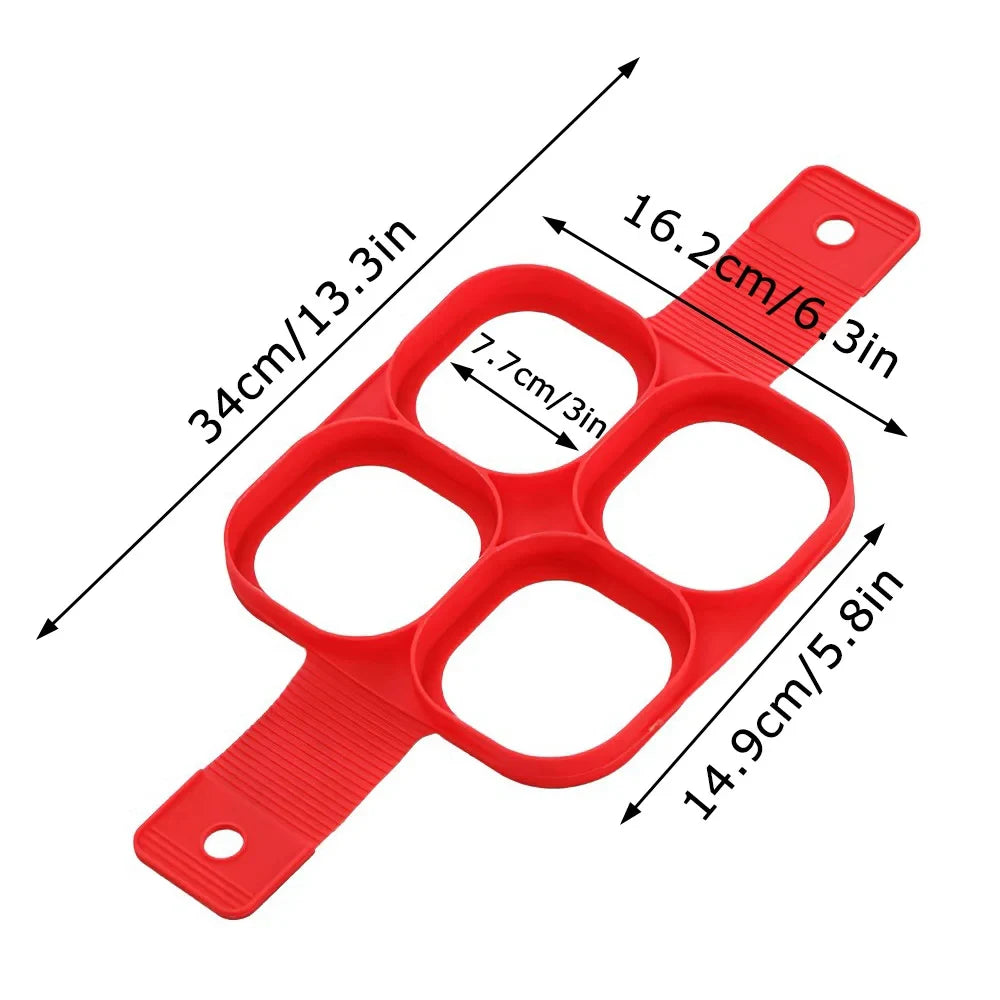 Egg Pancake Ring Nonstick Pancake Maker Mold Silicone Egg Cooker Fried Egg Shaper Omelet Moulds for Kitchen Baking Accessories