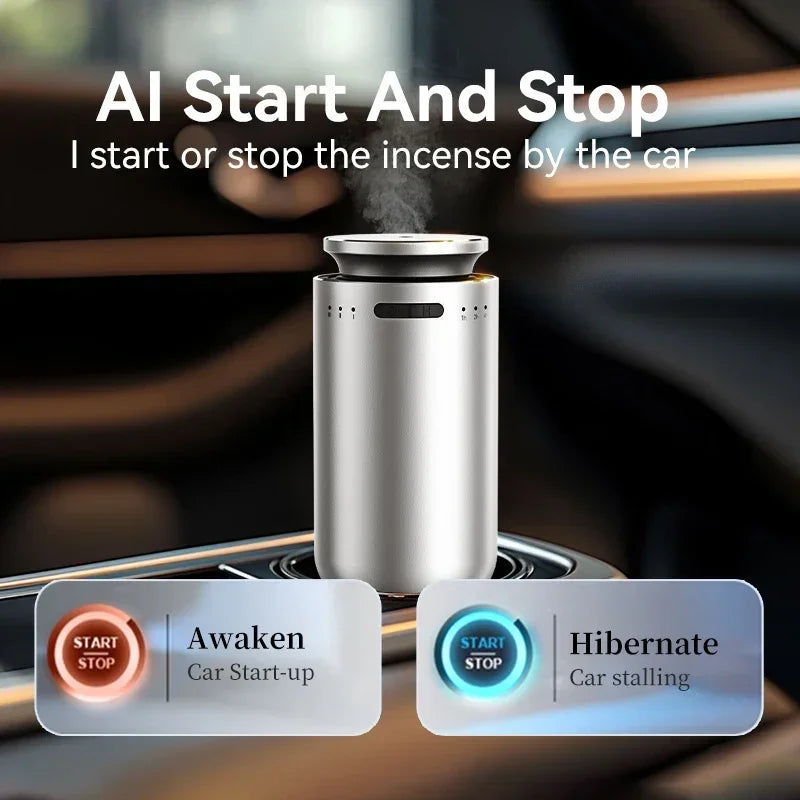 Portable Car Aroma Diffuser Machine for Car Air Freshener Electric Smell for Home Room Wireless Essential Oils Diffuser