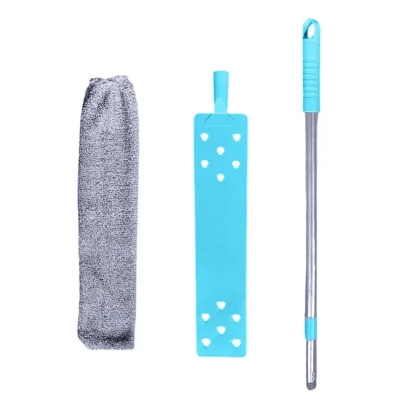 Telescopic Long Handle Broom For Home Blinds Dust Microfiber Brushes To Install Easy To Use Household Cleaning Tools