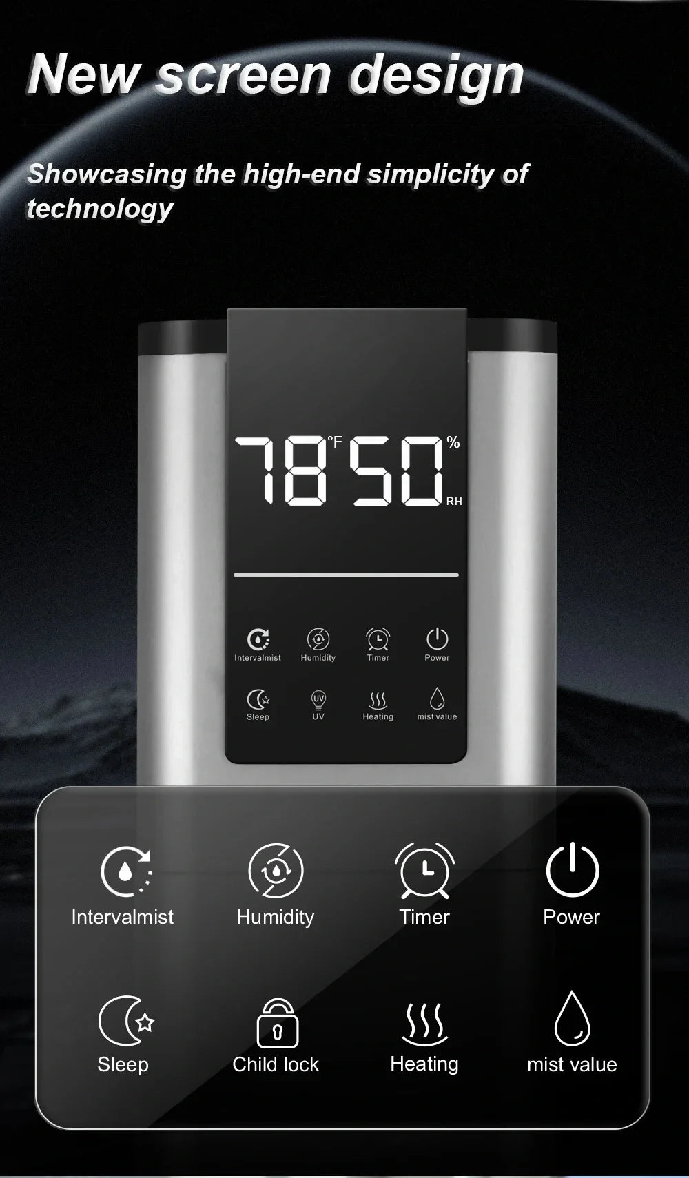 13L Hot Fog New Floor Air Humidifier Large-capacity Disinfection of Pregnant Women and Babies in Household Quiet Bedroom