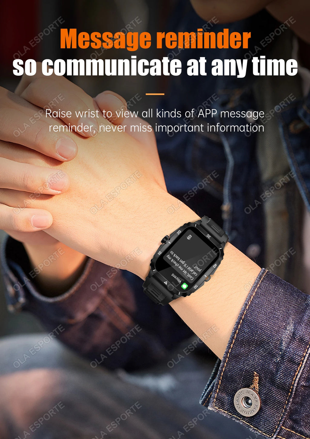 2025 Outdoor Military Watch 1.96" Smartwatch Men Bluetooth Calls Health Monitoring Smart Watch Sport Fitness Watches For Android
