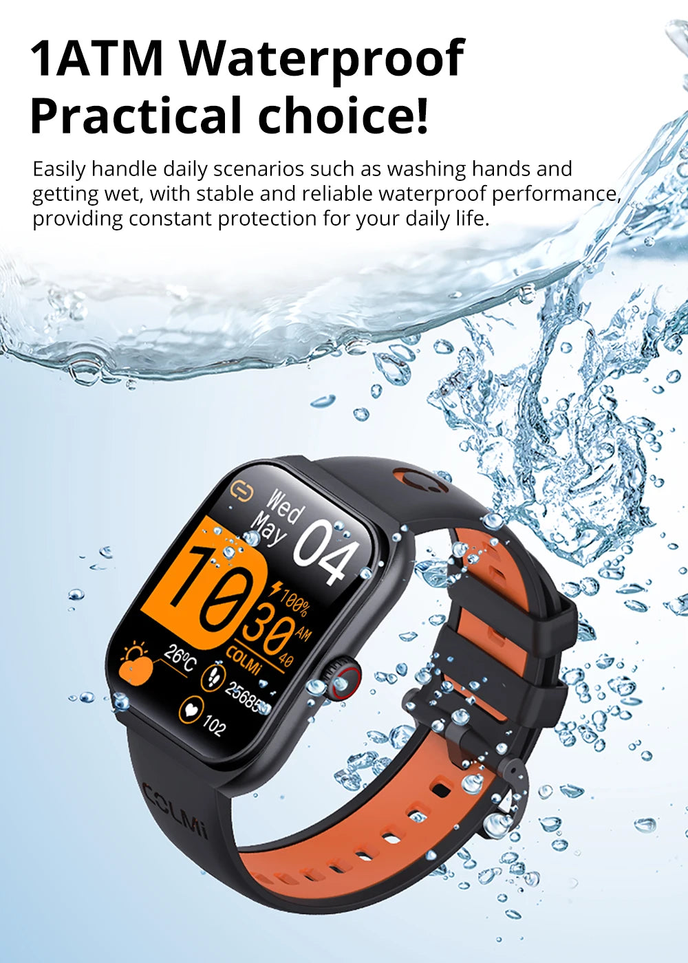 New COLMI P86 1.93" AMOLED Smartwatch Men Health Manager Bluetooth Call IP68 Waterproof Smart Watch Women For Xiaomi iOS Phone
