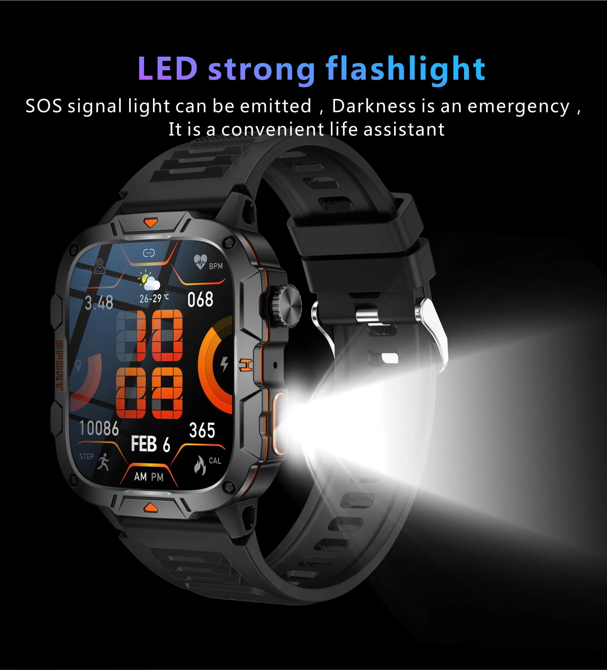 2025 For Xiaomi Original Built-in Dual-band GPS Men Smartwatch BT Call Fitness Military 5ATM IP68 Military Sport Smart Bracelet