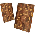 Acacia Wood End Grain Cutting Board, Reversible Kitchen Chopping Board, Multi-Purpose Serving & Prep Tray, Perfect for Kitchen and Dining Table, 1PK