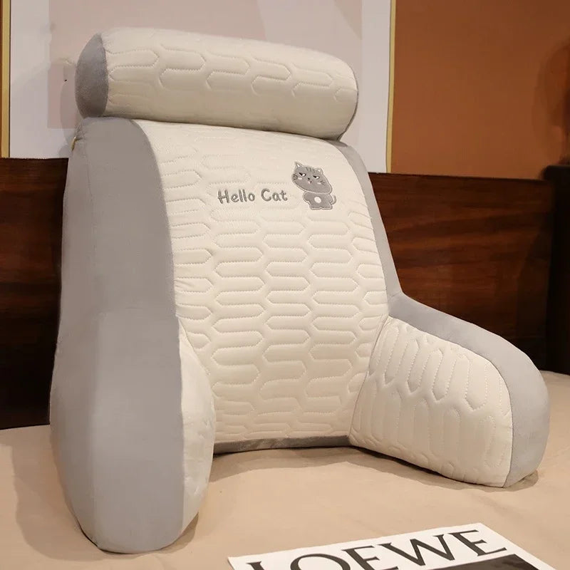 Summer Ice Shreds Pillow Panda Increase in Height Lumbar Support Detachable Washable Cushion Student Dormitories Bed Backrest