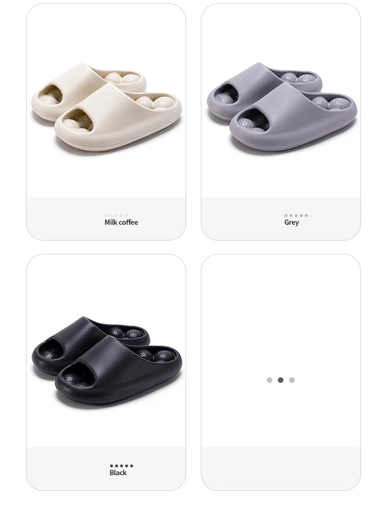 TZLDN Ergonomic EVA Unisex Bathroom Slippers Water-Leakage-Proof Massage Indoor Slippers Comfortable Breathable Casual Slippers