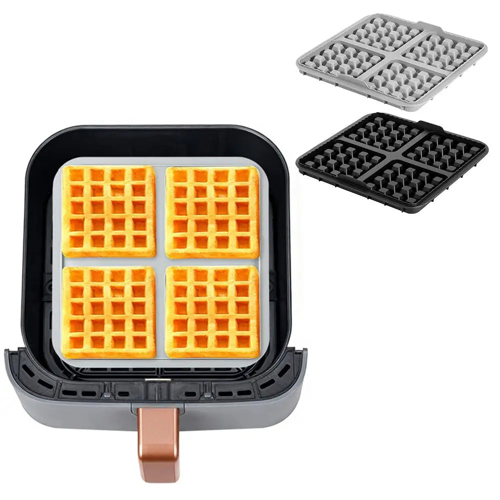 Silicone Air Fryer Waffle Molds Non Stick Liner Hot Air Fryer for Ninja AF300EU AF400EU AF451EU SL400EU AF500DE Baking  Philips