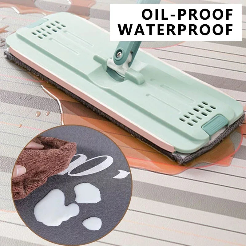 Kitchen Carpet Waterproof Oil-proof Floor Mat Pvc Leather Non-slip Foot Mats Long Strip Home Decoration Rug Alfombra De Cocina