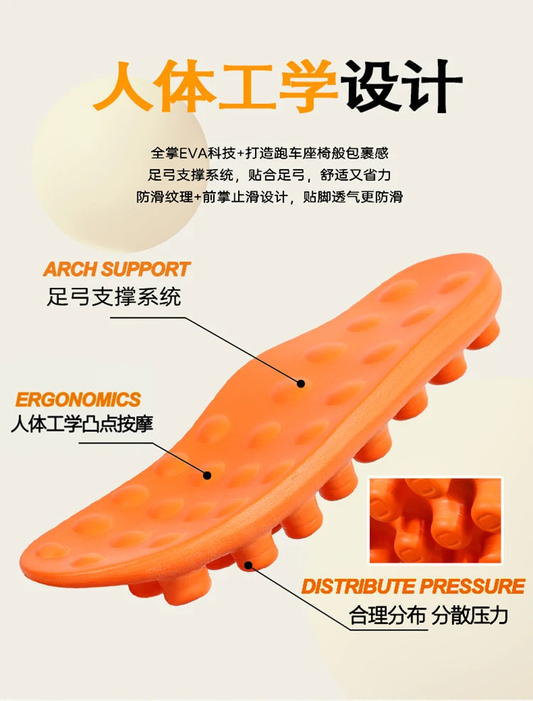Men's and women's EVA lightweight toe massage slippers 2026 outdoor new casual sports slippers couple's fashionable beach shoes