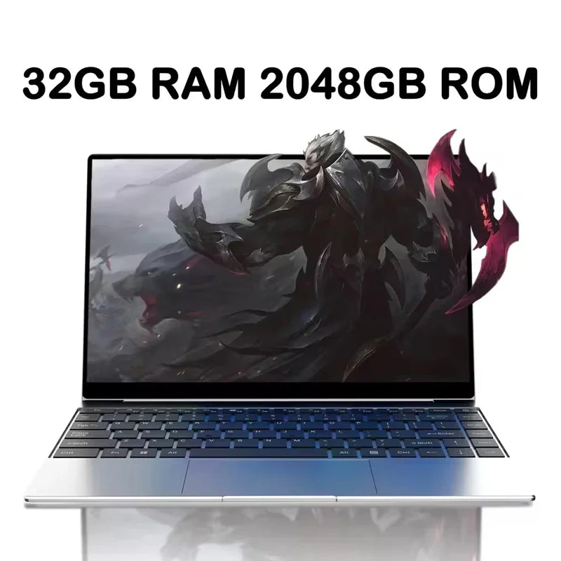 Trendy New 15.6" Laptop Intel Core I9-9900 32GB 2TB Gaming PC Ultra Slim Office Study Computer PC Windows 11 Pro 1920*1080 HD
